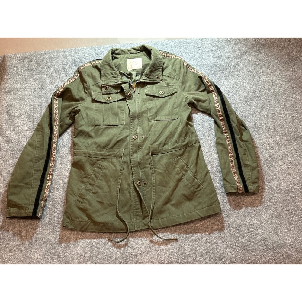 Y2K Affair State Olive Utility Jacket Leopar